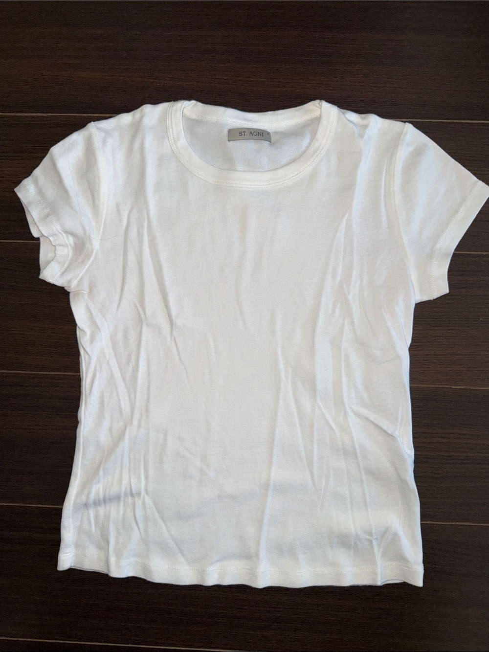 St. Agni White Short-Sleeve Baby Crewneck Tee, X-Small - Picture 9 of 9